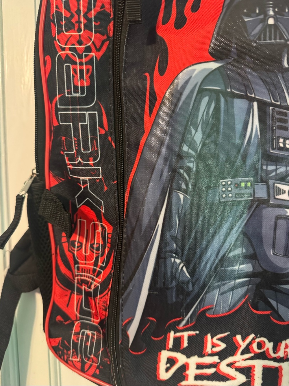 Darth Vader Black & Red Backpack - Star Wars Inspired - Picture 2 of 7